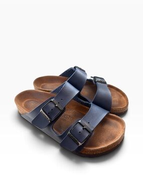 Birkenstocks Arizona Navy blue leather, size 35, GUC